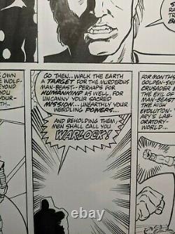 Ron Lim Original Art Men Shall Call You Warlock Sp. Spider-Man Ann 8 (1988)