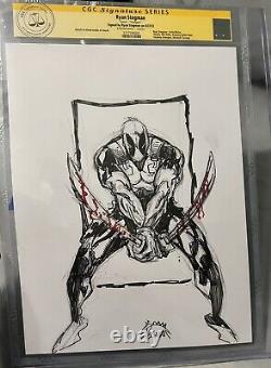 Ryan Stegman Original Deadpool Sketch Art Graded By CGC SS Marvel Con Pictures