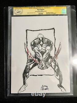 Ryan Stegman Original Deadpool Sketch Art Graded By CGC SS Signed Marvel