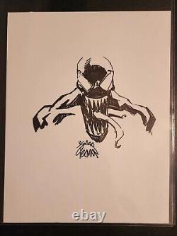 Ryan Stegman Venom 8.5 X 11 Sketch Original Art COA