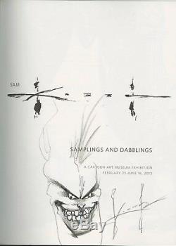 SAM KIETH SAMPLINGS & DABBLINGS BOOK withOriginal Art JOKER SKETCH Inside by KIETH