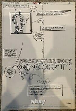 SECRET ORIGINS #34 COMPLETE 8 PAGE GNORT DeStefano & Giffen ORIGINAL COMIC ART