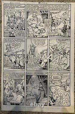 SECRET ORIGINS #34 COMPLETE 8 PAGE GNORT DeStefano & Giffen ORIGINAL COMIC ART