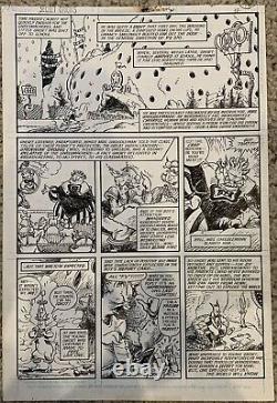 SECRET ORIGINS #34 COMPLETE 8 PAGE GNORT DeStefano & Giffen ORIGINAL COMIC ART