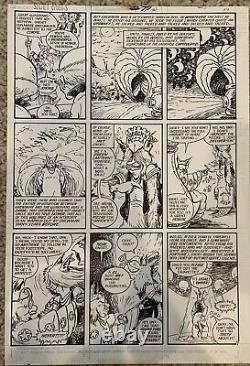 SECRET ORIGINS #34 COMPLETE 8 PAGE GNORT DeStefano & Giffen ORIGINAL COMIC ART