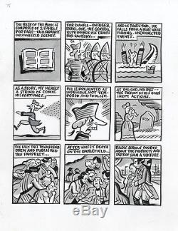 SETH G. N. B. C. C. P75 ORIGINAL COMIC ART. Signed