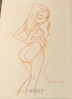 SHANE GLINES original pinup art TIGHT PANTS