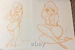 SHANE GLINES original pinup art TIGHT PANTS