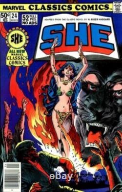 SHE original art MARVEL CLASSICS #24 VENGEANCE BILLIALI 1977 HAGGARD SHE original art MARVEL CLASSICS #24 VENGEANCE BILLIALI 1977 HAGGARD