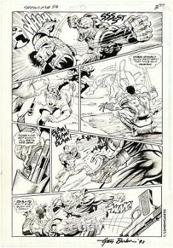 SHOWCASE 93 #7 Pg 33 Original Art GARY BARKER/Jose Marzan Jr DC PEACEMAKER 1993