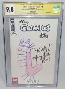 SIGNED & SKETCH by MARY GIBBS DISNEY COMICS & STORIES #10