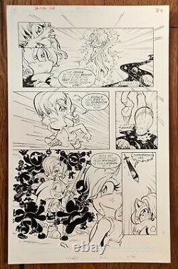 SONIC THE HEDGEHOG Original Comic Art issue #110 RON LIM Pencils