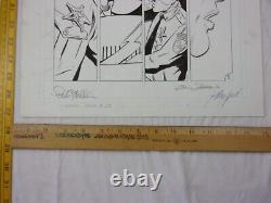 SPEED RACER 1980s ORIGINAL comic book art SIGNED by all #30 pg 5 RARE