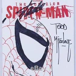 SPIDER-MAN # 1 Blank ORGINAL ART BY TODD MCFARLANE SPIDEY! CBCS/9.8/SS ORG