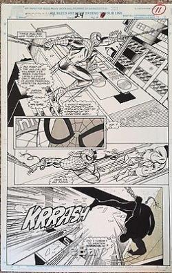 SPIDER-MAN Infinity War crossover Original Art MARVEL, Vol 1 #24 Page 9 1992