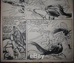 SPIDER-WOMAN #30 pg 2 Original COMIC Art THE FLY Steve LEIALOHA 1980 Marvel RARE