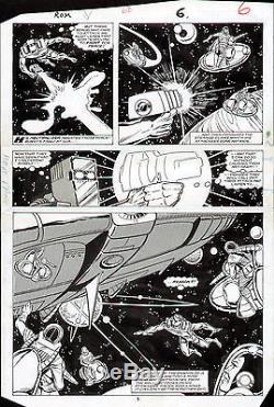 Steve Ditko Rom Spaceknight #68 Original Comic Art Page 1/2 Splash Marvel Comics