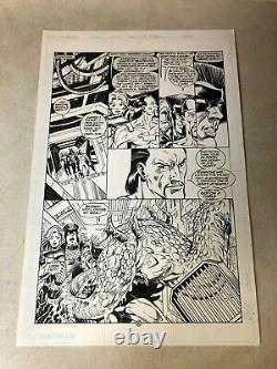 STRANGERS #7 original art 1993 BREAK THRU Ultraverse SLIME MONSTER Empire 7