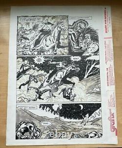 SUBSPECIES #3 original art STEFAN FIGHT WICKED HELLSPAWN 1991 HORROR MOVIE COMIC