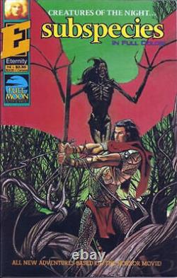 SUBSPECIES #4 original art HORROR movie comic 1991 BLOODSTONE CREEPY VAMPIRE