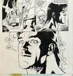 SUPERMAN-ALIENS original art by Dan Jurgens and Kevin Nowlan! 1995