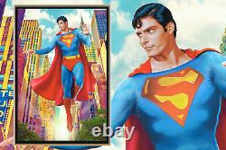 SUPERMAN -ORIGINAL PAINTING by KOUFAY 20x30 CANVAS (COA) INCLUDED