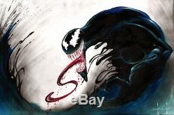 Sam Kieth Venom Pin Up Painted Commisison Original Art Signed