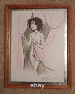 Sandman Death Original Art / Sketch Signed By Jill Thompson