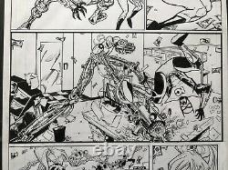 Savage Dragon 250 Page 26 Inked Original Art By Greg Kirkpatrick Erik Larsen