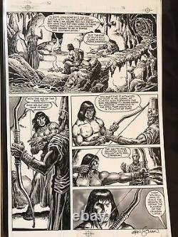 Savage Sword of Conan original art, #102 pg. 34, signed