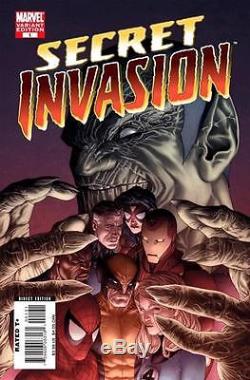 Secret Invasion #1 Variant Cover Prelim Skrull Spider-Man art by Steve McNiven