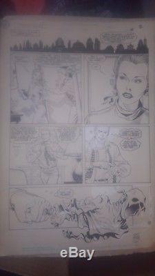 Secret Origins #46 pg. 2 Curt Swan 1989 original art Flash Justice League signed