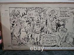 See DescriptionTAILSPIN TOMMY original 1931 COMIC PANEL ART By Hal Forrest