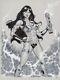 Sexy Big Barda Original Art Michael Dooney Sketch Pin Up Wonder Woman