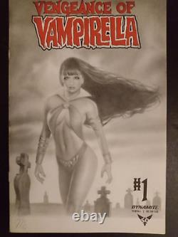 Sexy Vampirella Original Sketch Cover Art Commission Drawing By Campbell