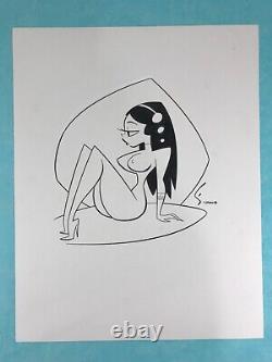 Shane Glines Space Girl / Woman Original Art Batman Beyond Harley Quinn Designer