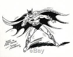 Sheldon Moldoff Batman original signed artwork