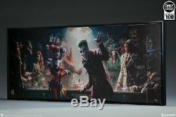 Sideshow The Rogues Gallery Fine Art Print Wrapped Framed Canvas DC Joker Batman