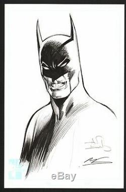 Signed Alan Davis & Mark Farmer Original DC Comics Art Sketch Batman Dark Knight