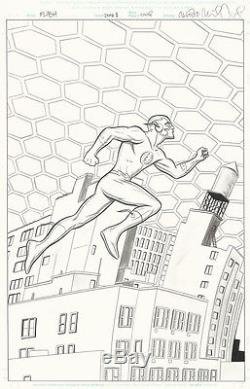 Signed Mike Allred Original Cover Art Convergence The Flash #1 DC Comics