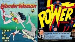 Signed Neal Adams Russ Heath Original Cover Art Wonder Woman Power Records #2311