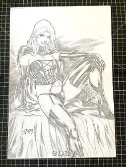 Signed Original Alisson Rodrigues Madelyne Prior Pencil Commission 11.5x16.5