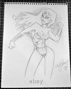 Signed Original Andy Pruitt Pencil Sketch C2E2 11X13 Signed Original Andy Pruitt Pencil Sketch C2E2 11X13
