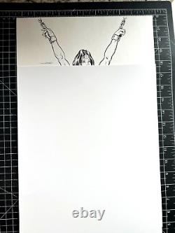 Signed Original Ed Coutts Naughty Wonder Woman Ink Commission 11X17