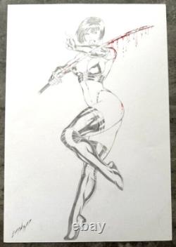 Signed Original El Negro Chaos Comics Chastity Commission 11X17 Benes Studio Signed Original El Negro Chaos Comics Chastity Commission 11X17 Benes Studio