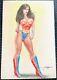 Signed Original Jun Defilipe Wonder Woman Pastel Commission 10x15