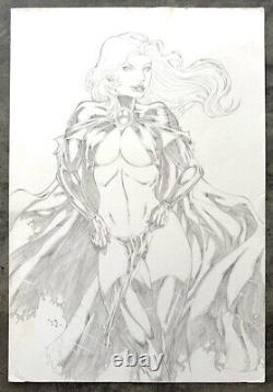 Signed Original Luis Carlos Freitas Madelyn Pryor Goblin Queen Commission 11X17