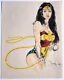 Signed Original Shawn Wagner Wonder Woman Pencil/marker Pinup 11x14