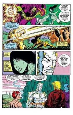 Silver Surfer #46 Original comic art by Ron Lim, p19, 1987. Drax! Gamora! Pip