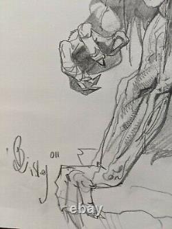 Simon Bisley Original Gargoyle Winged Demon Sketch 12 14